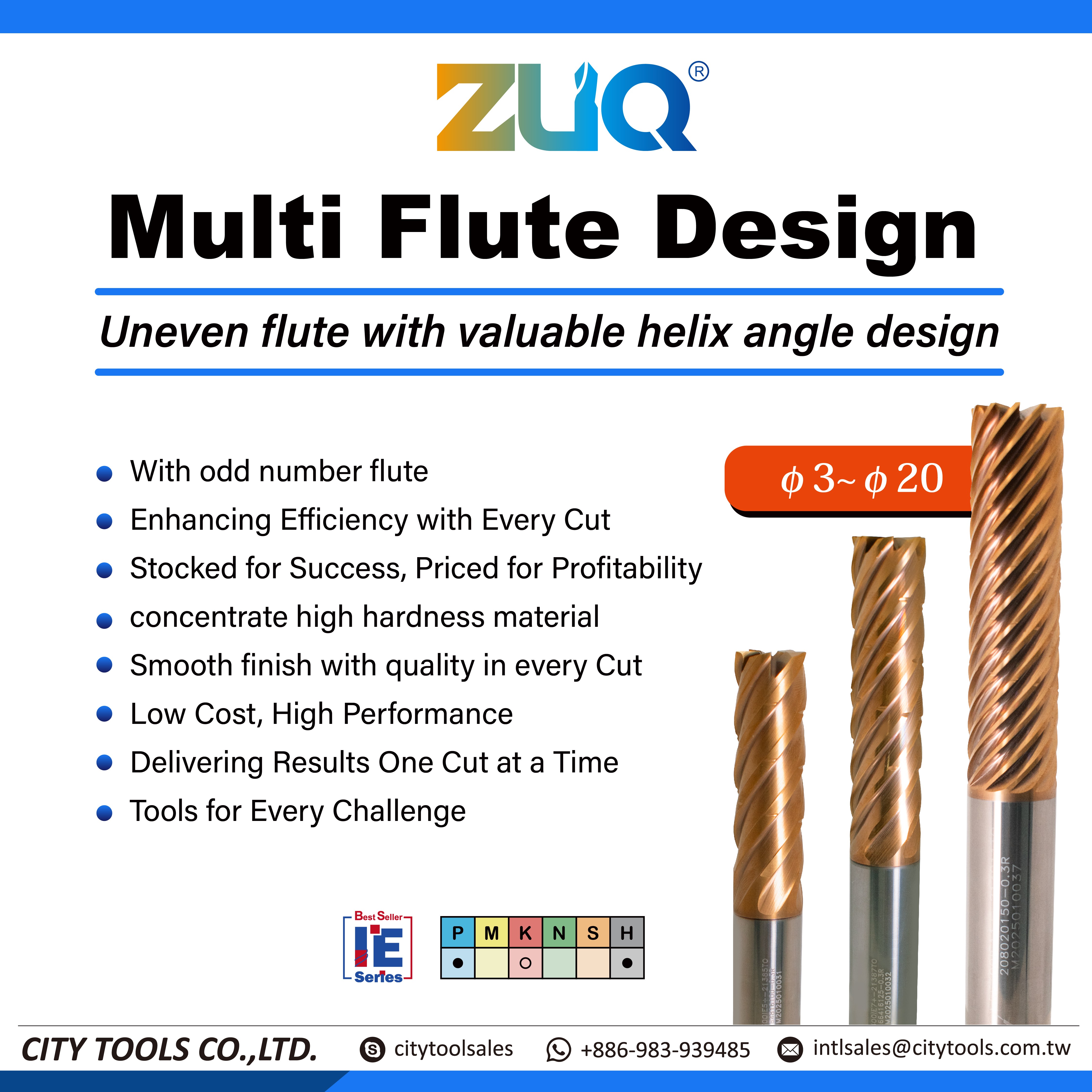 News|A700 Series multi flute design