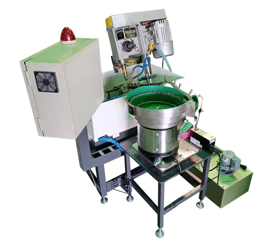 Products|Automatic Tapping Machine with Vibratory Bowl Feeder