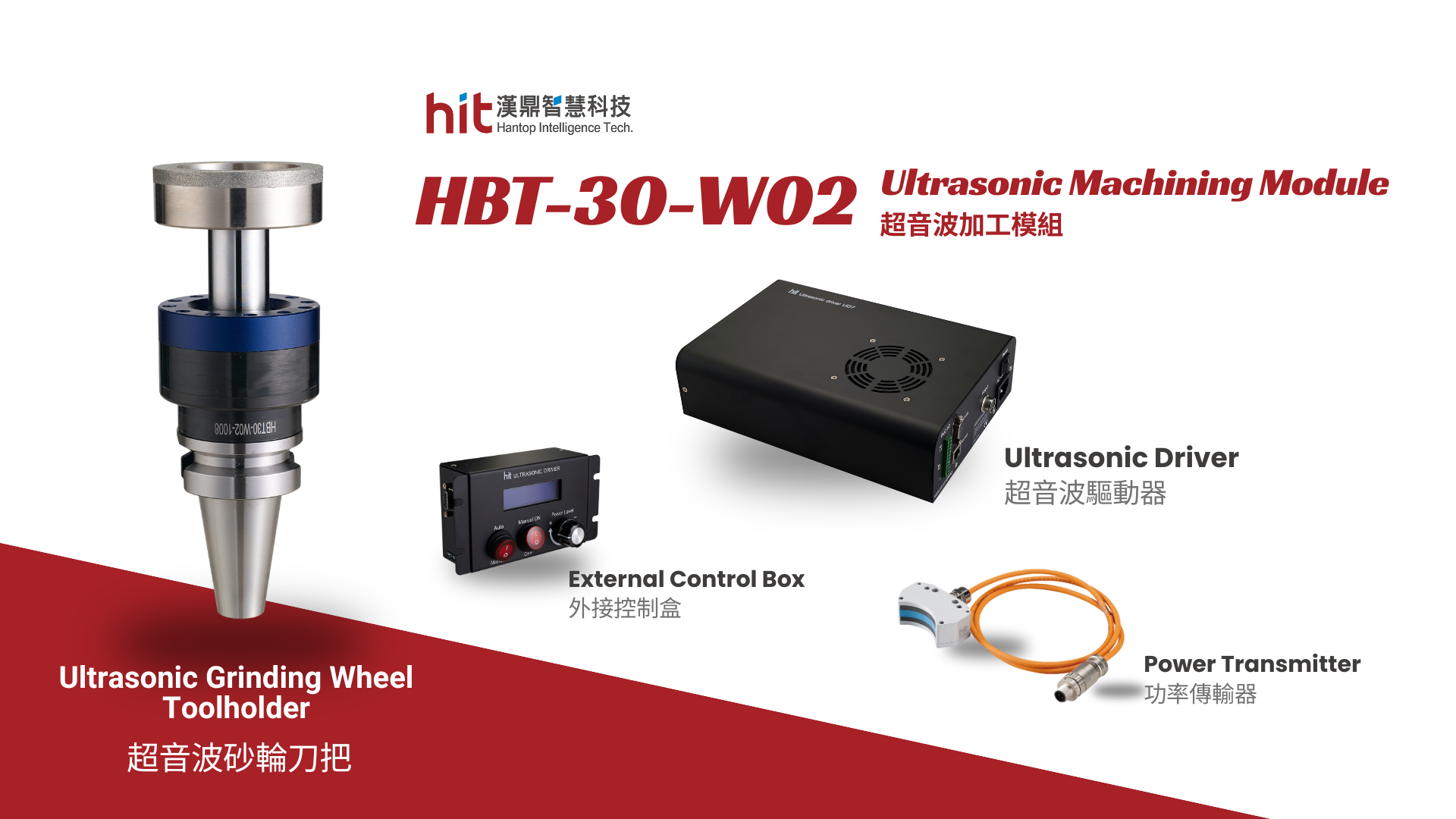 產品|HBT-30-W02 超音波砂輪刀把模組