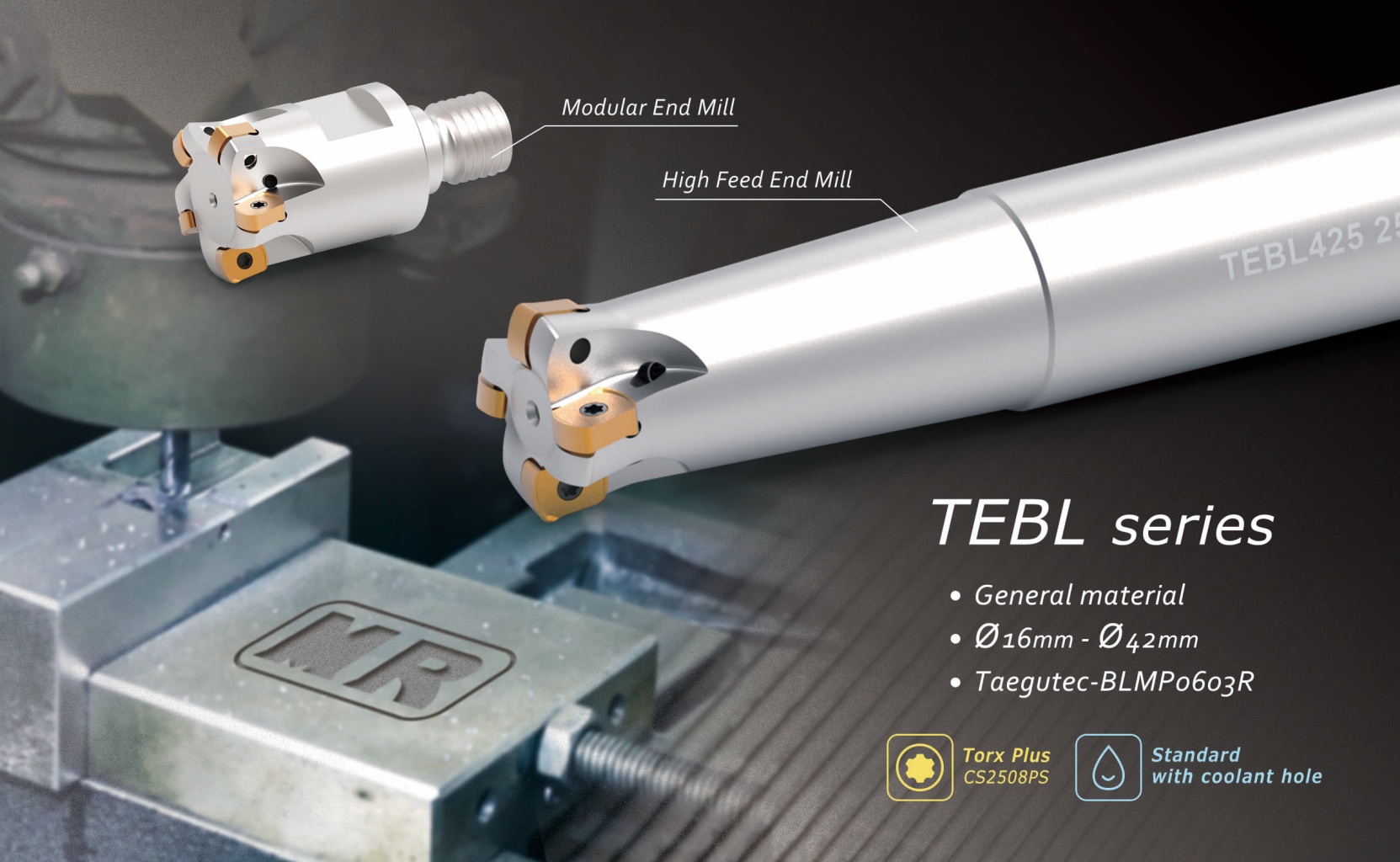 產品|TEBL 銑刀系列 (端銑刀/鎖牙式銑刀)