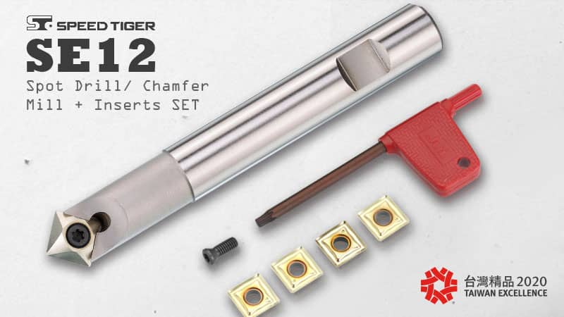 Spot Drill/Chamfer Mill + Insert Set