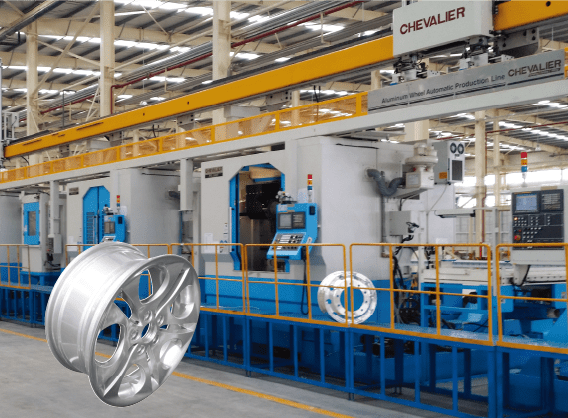 New intelligent gantry-type automatic aluminum wheel production equipment