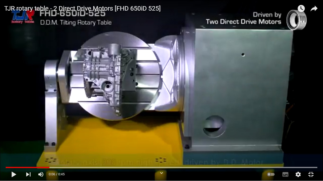 Video|TJR rotary table - 2 Direct Drive Motors [FHD 650iD 525]