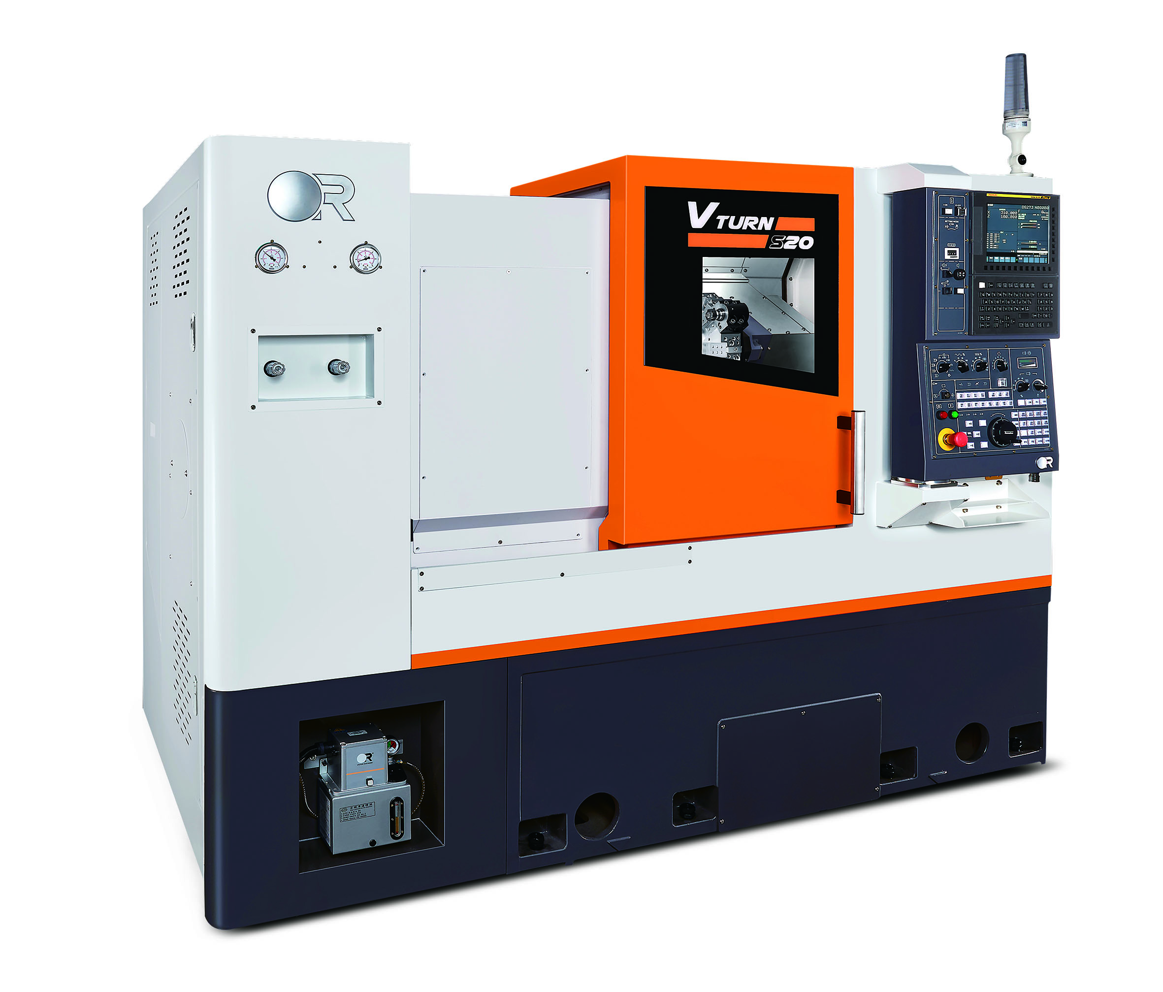 Vtrun-S20｜CNC horizontal turning lathe with Gantry Robot and CCD Camera