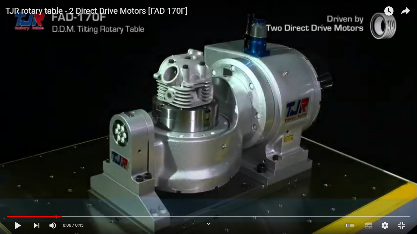 TJR rotary table - 2 Direct Drive Motors [FAD 170F]