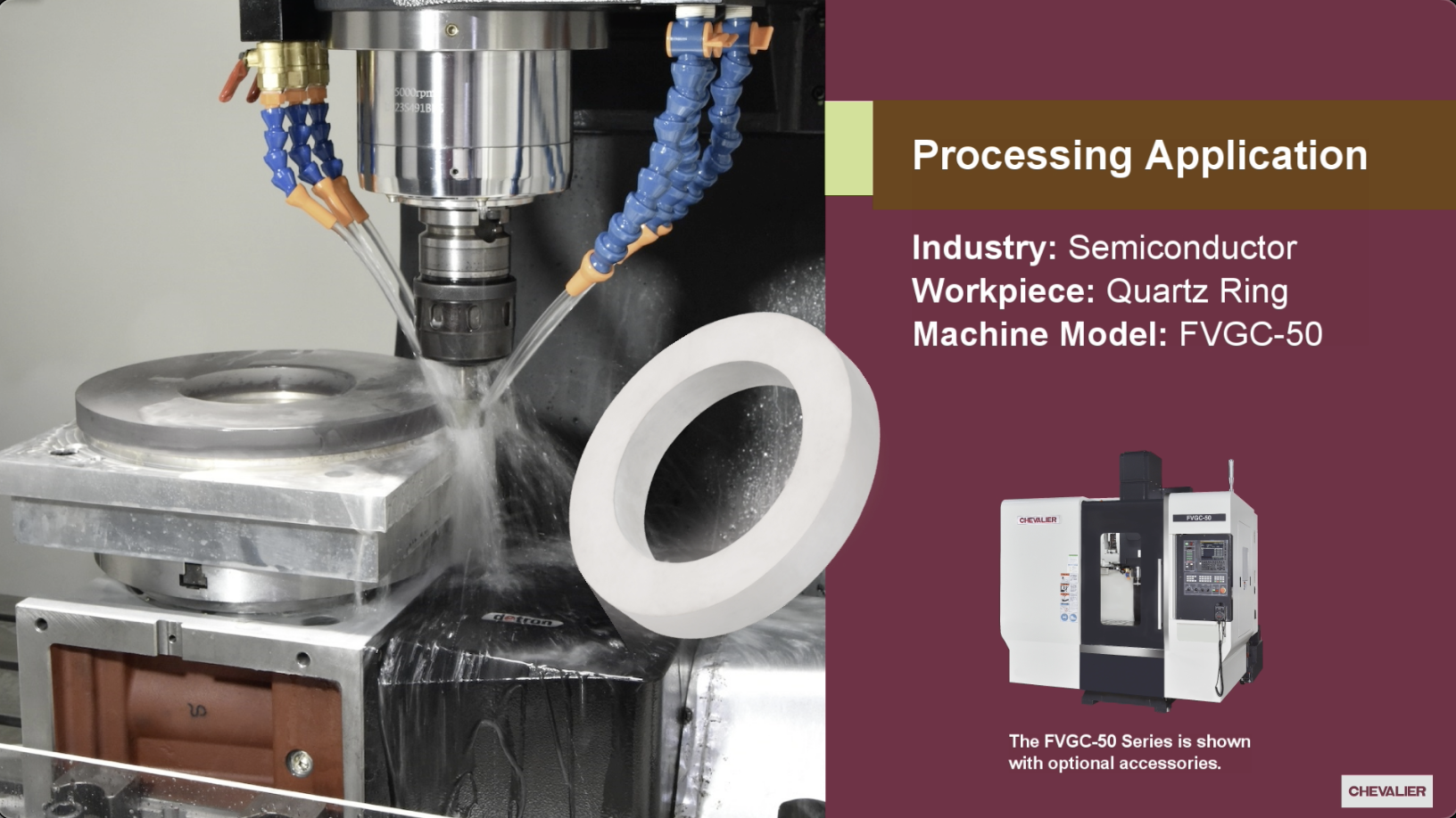 Semiconductor Industry│Quartz Ring Processing Application_FVGC-50