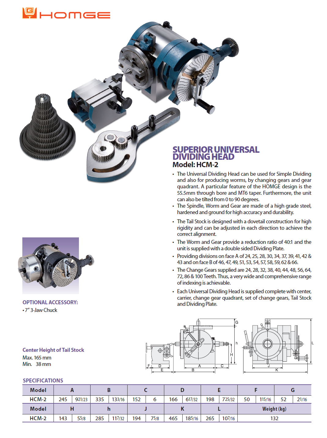 Catalog|SUPERIOR UNIVERSAL DIVIDING HEAD