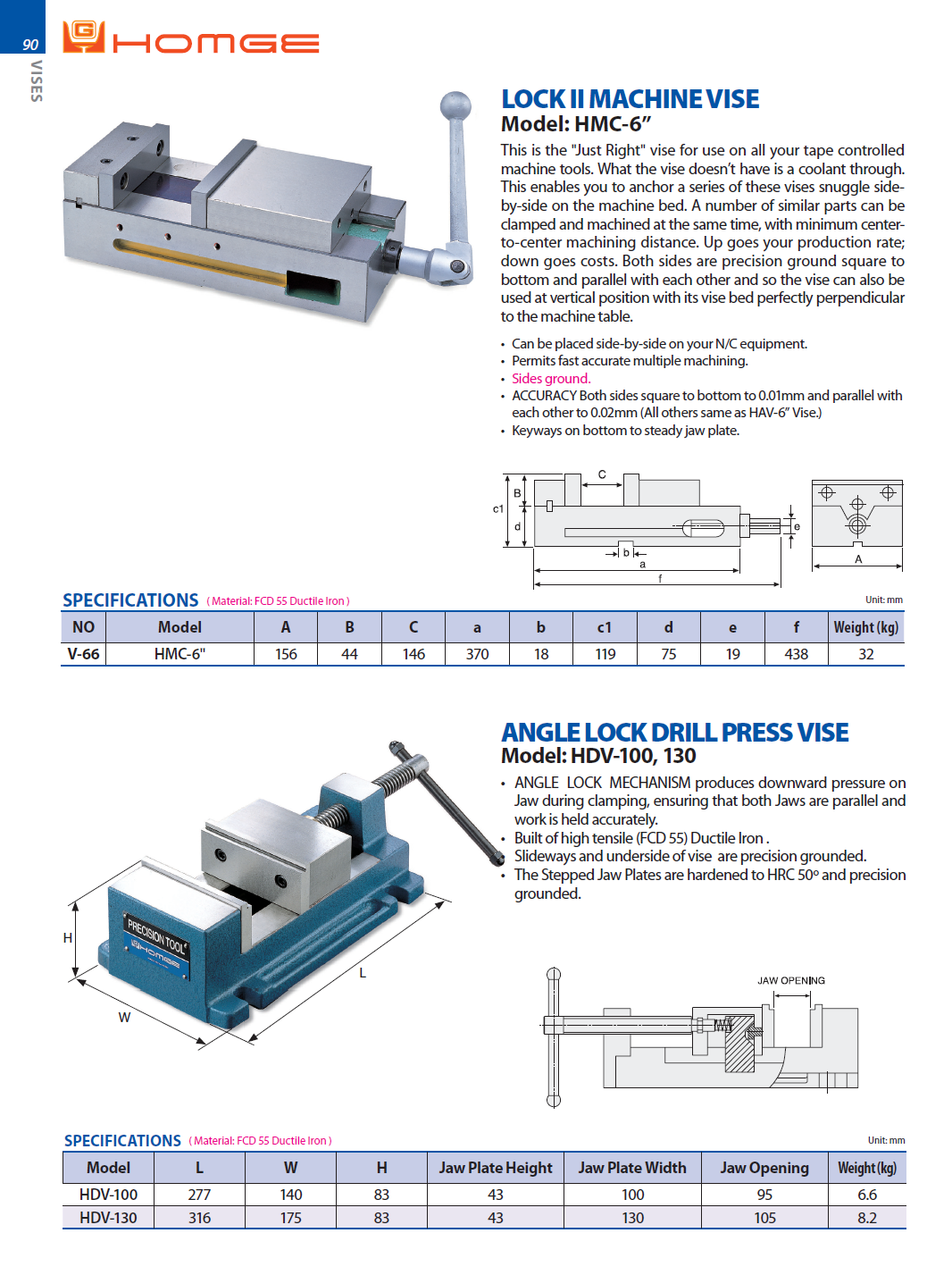 Catalog|ANGLE LOCK DRILL PRESS VISE