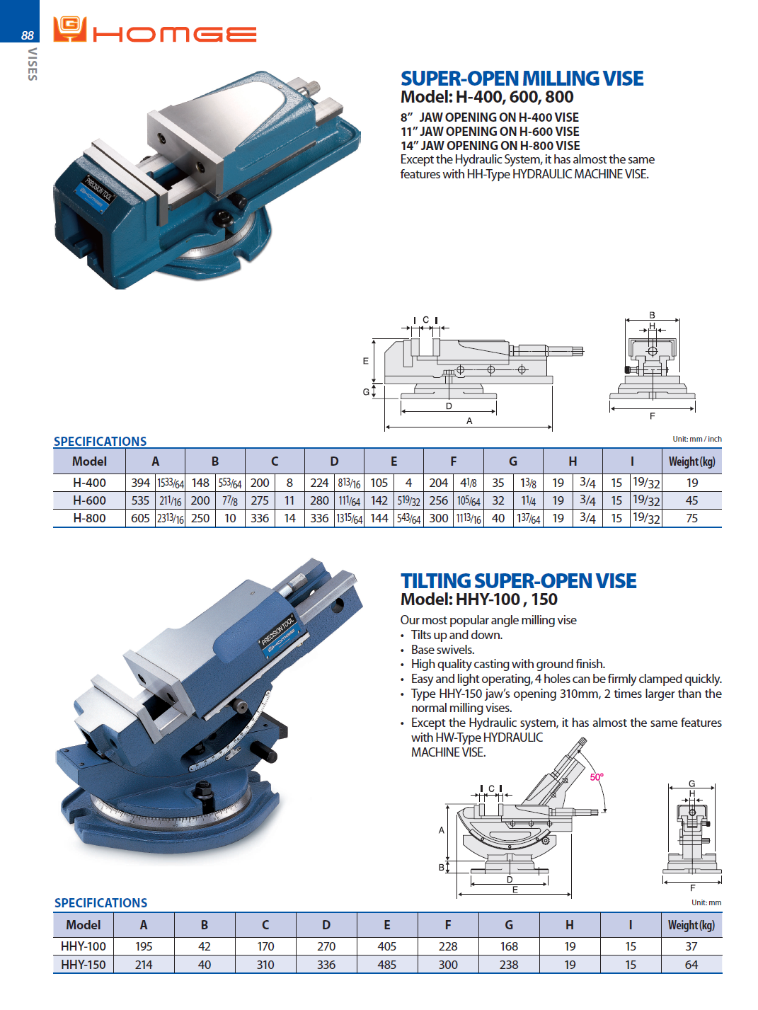 Catalog|TILTING SUPER-OPEN VISE