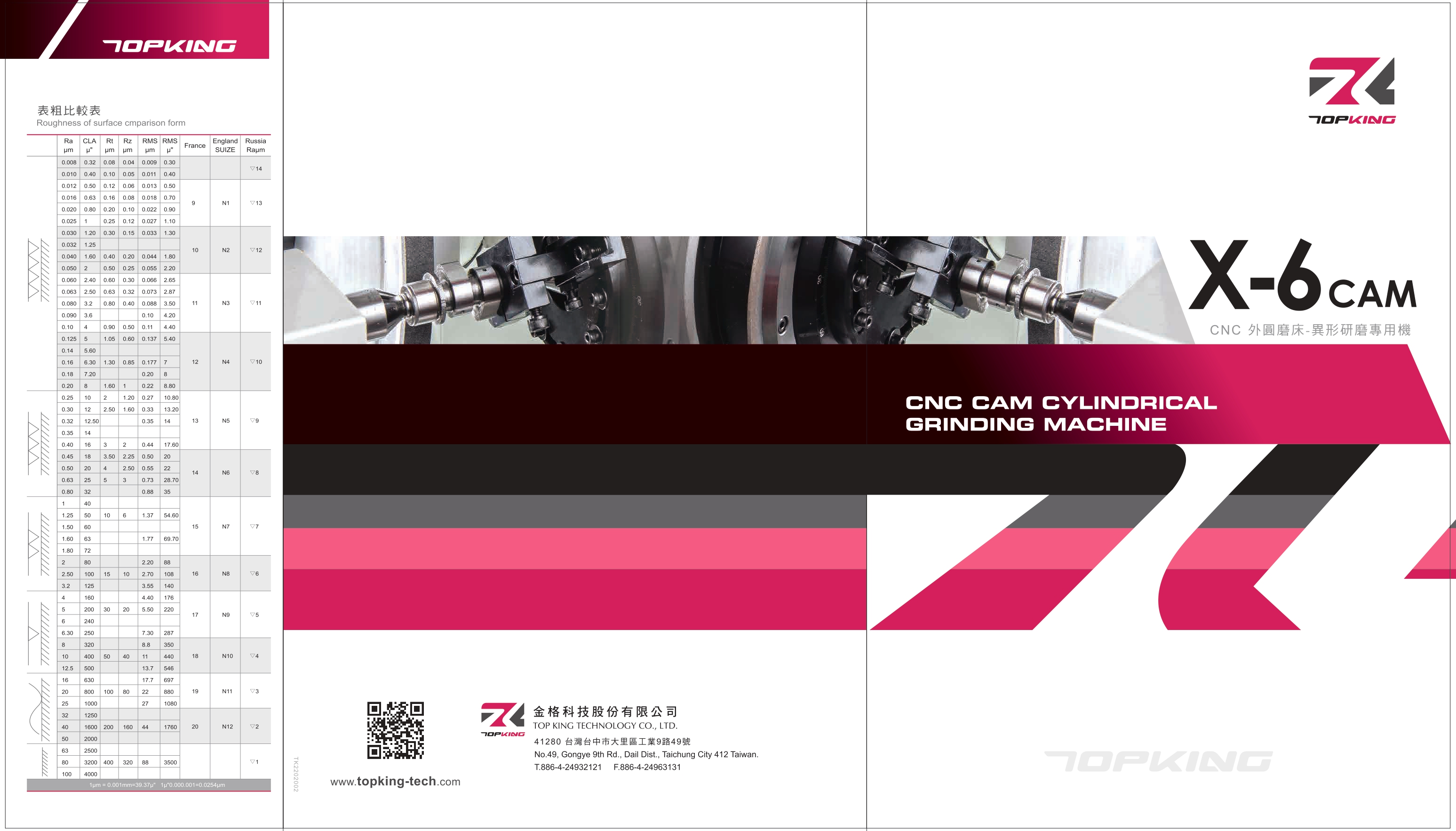 Catalog|TOPKING CNC CAM CYLINDRICAL GRINDER - X-6CAM