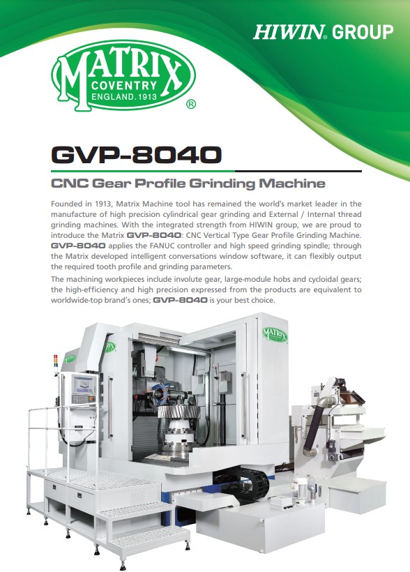 Catalog|GVP-8040 CNC Gear Profile Grinding Machine