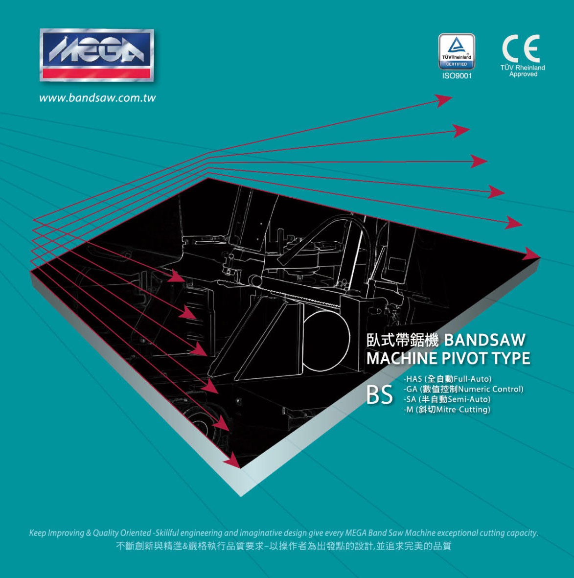 Catalog|【MEGA】BS_Bandsaw machine 臥式帶鋸床_E-catalog
