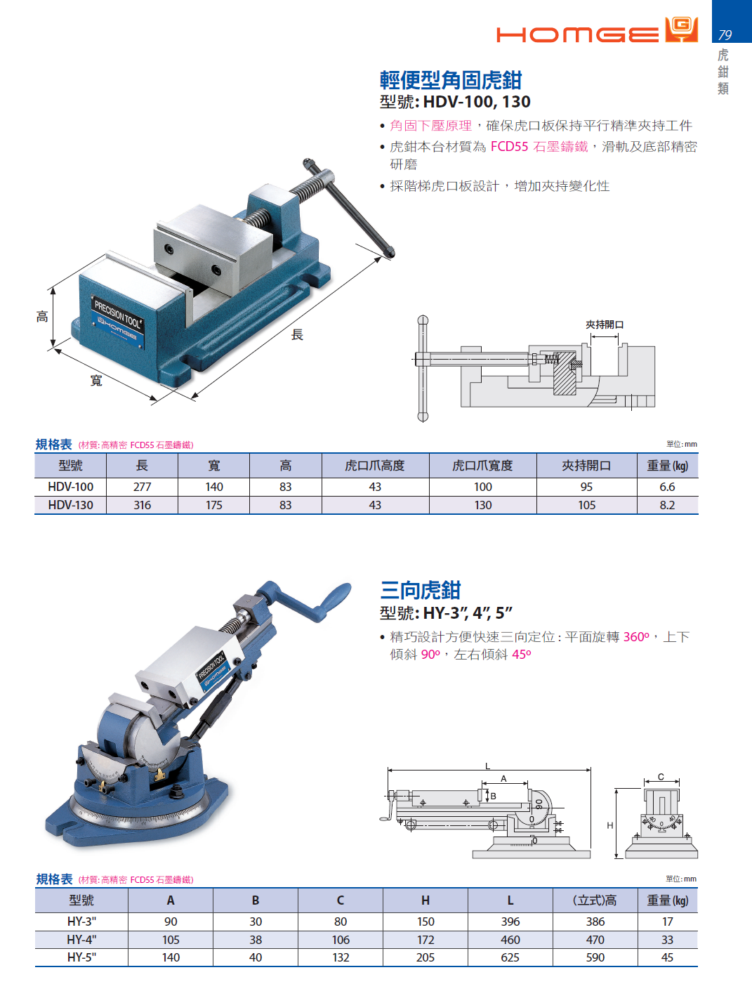 輕便型角固虎鉗