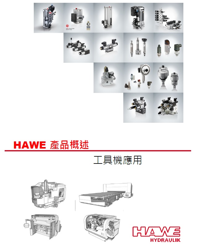 HAWE 產品概述-工具機應用
