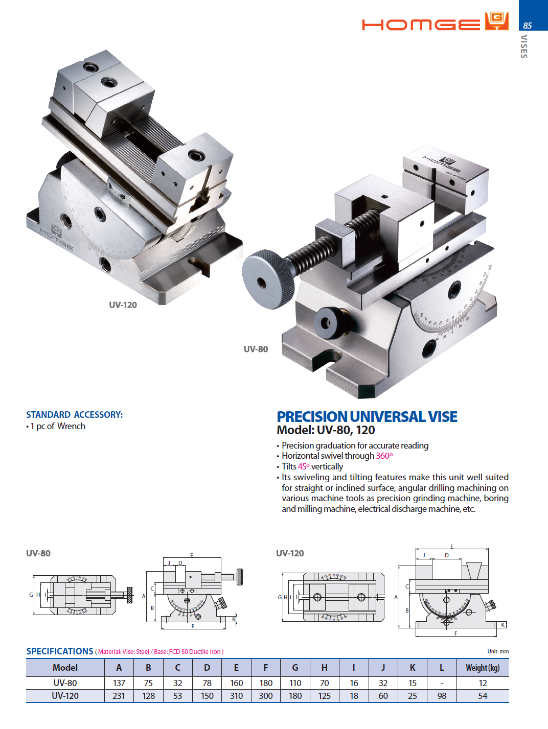 Catalog|PRECISION UNIVERSAL VISE