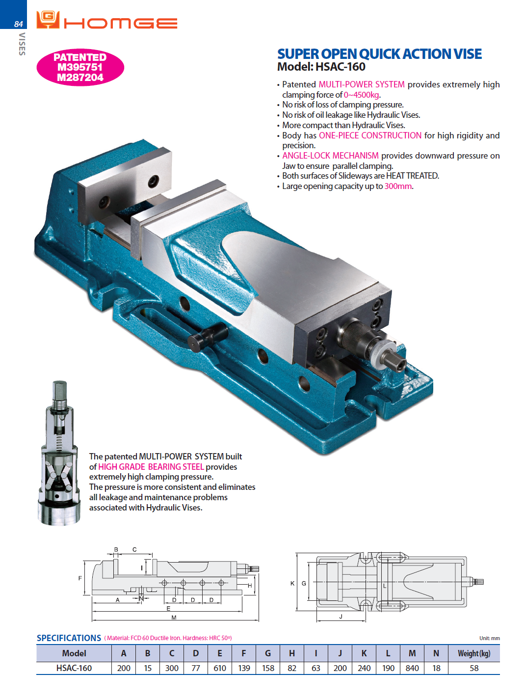 Catalog|SUPER-OPEN QUICK ACTION VISE