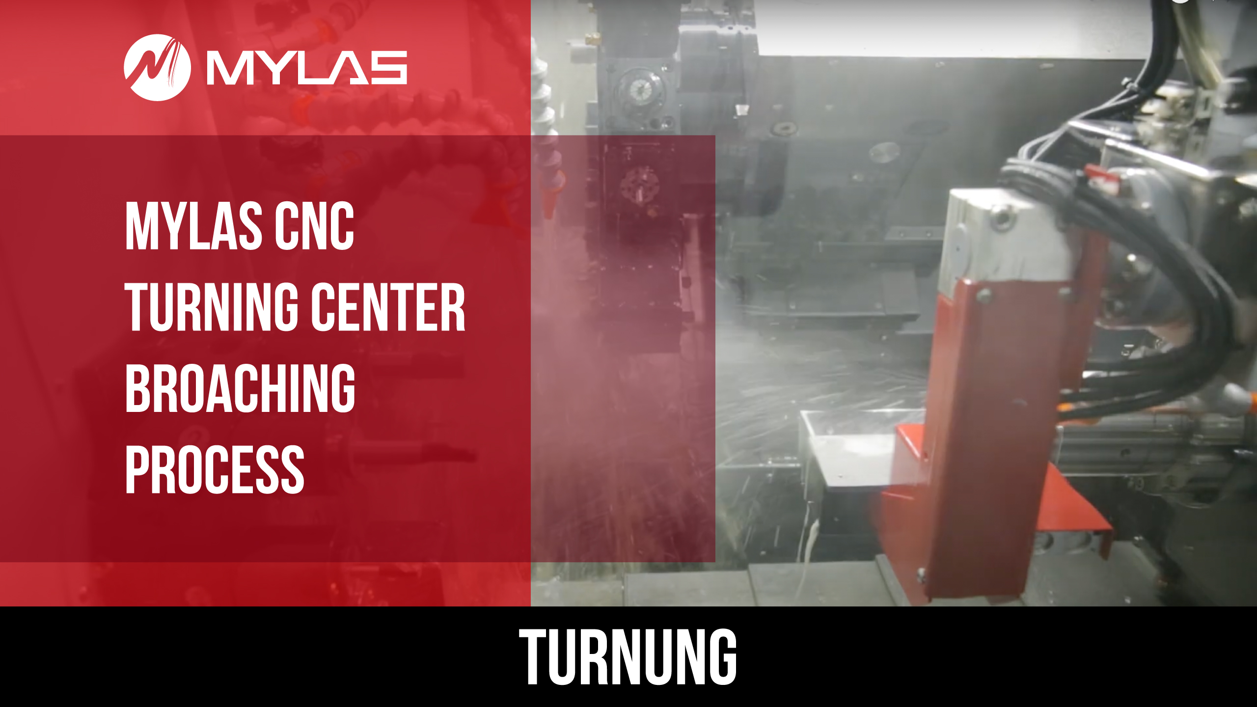 影片|CNC 車削中心 — 展示高效拉削加工能力！