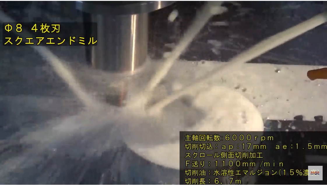 HGT Solid Carbide End Mill processing