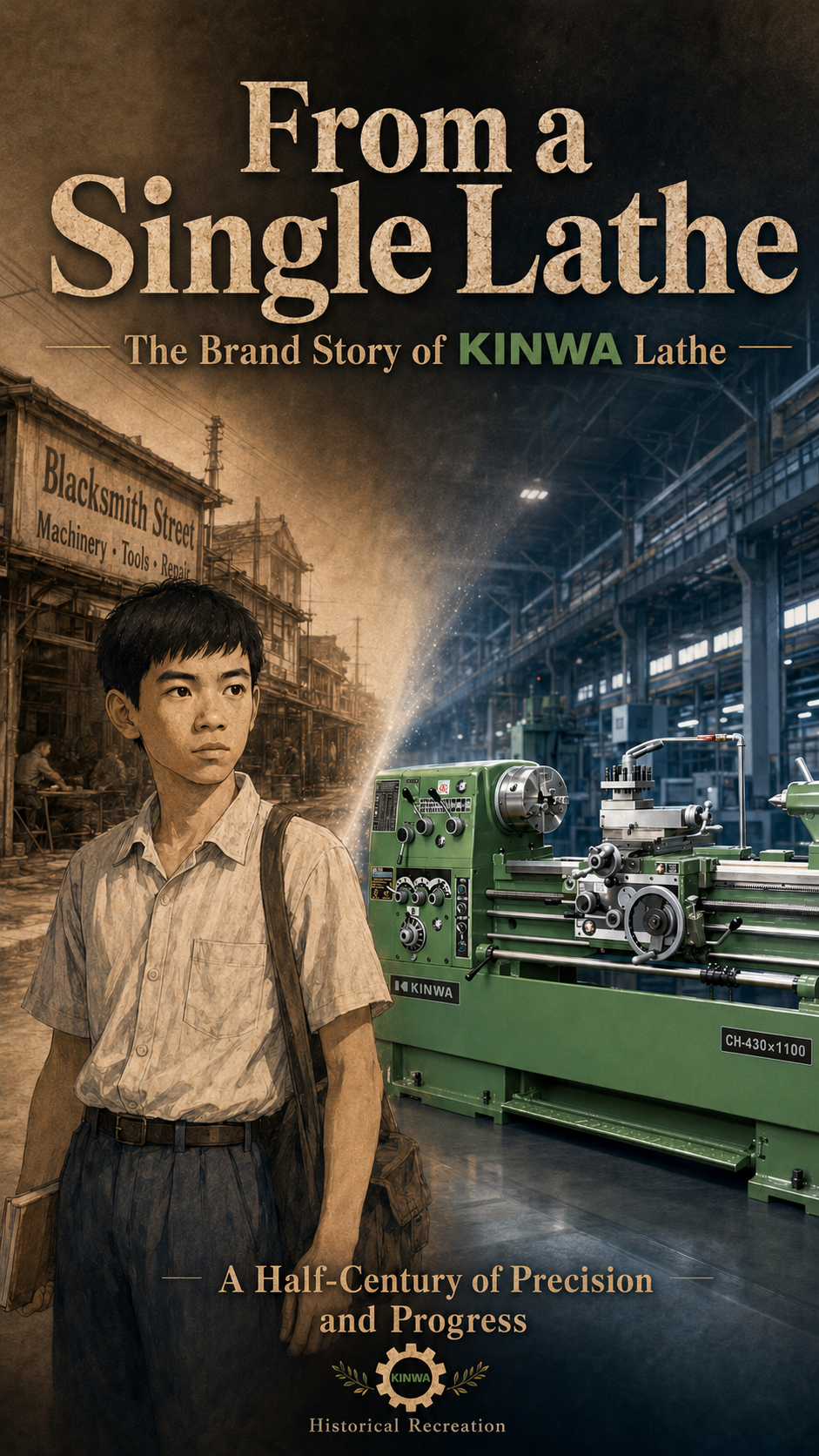 From a Single Lathe to KINWA Lathe